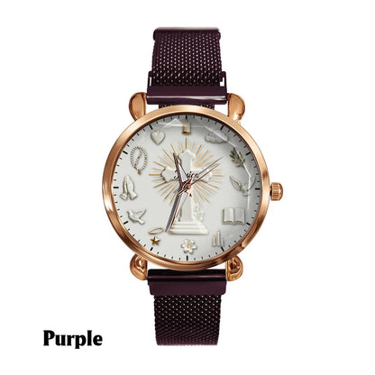 Faith Over Fear - Personalized Christian Women Hand Watch