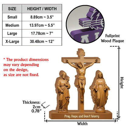 Catholic - Personalized Christian Custom Shaped Wood Plaque