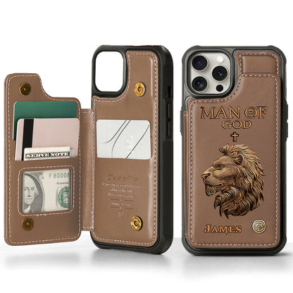 Man Of God - Personalized Christian Wallet Phone Case