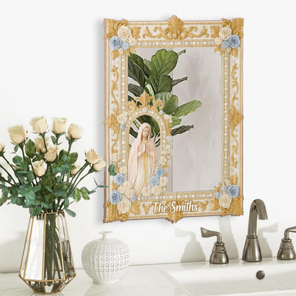 Virgin Maria Praying - Personalized Christian Wall Hanging Mirror