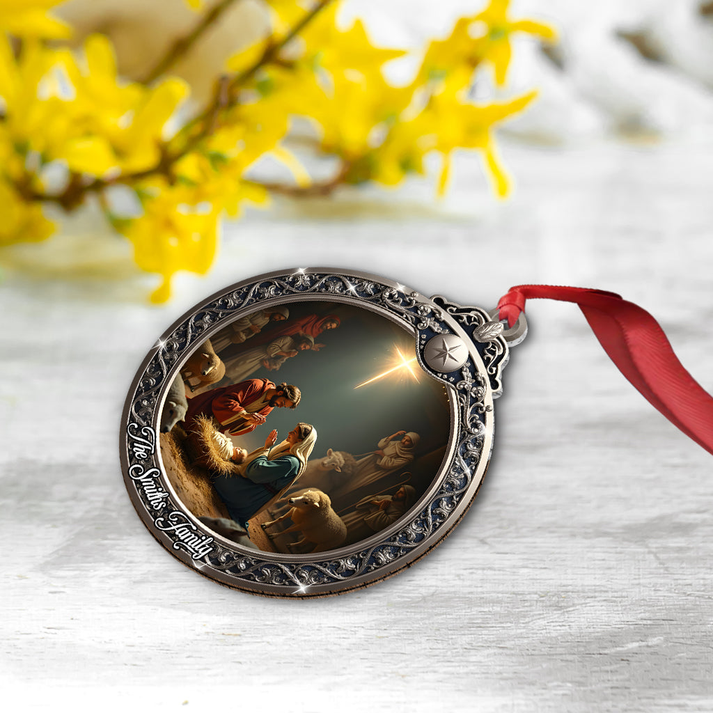 Nativity of Jesus - Personalized Christian Ornament
