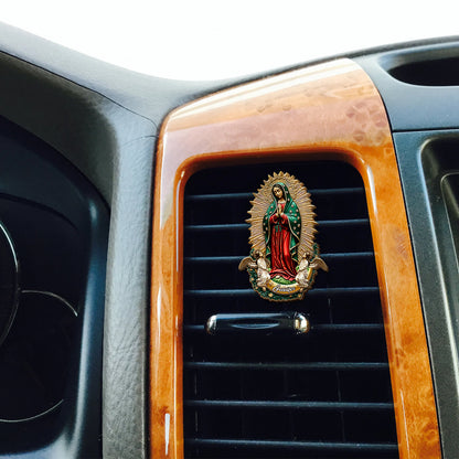 Our Lady Of Guadalupe - Personalized Christian Shaped Car Visor Clip