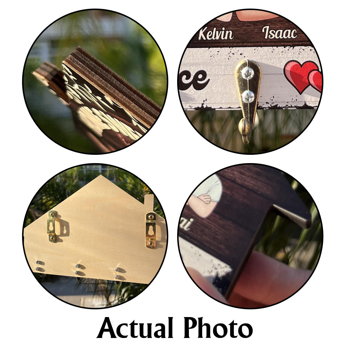 Custom From Any Photo God Bless This Home - Personalized Christian Custom Shaped Hanging Rack