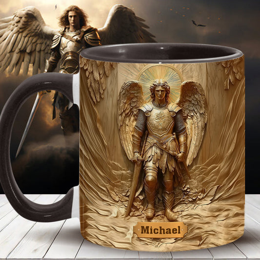 Archangel Michael - Personalized Christian Accent Mug
