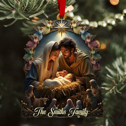 Nativity of Jesus - Personalized Christian Ornament