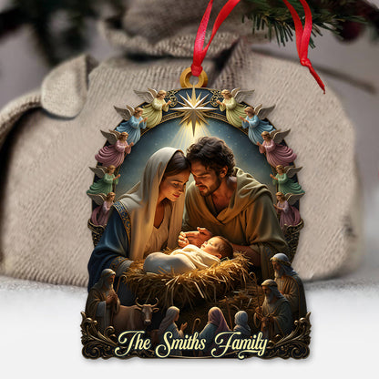 Nativity of Jesus - Personalized Christian Ornament