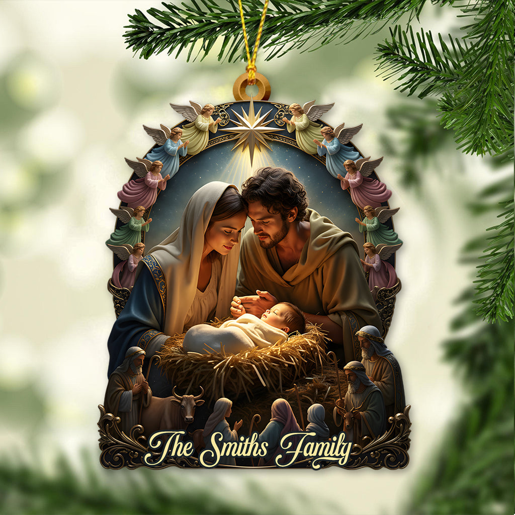 Nativity of Jesus - Personalized Christian Ornament