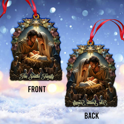 Nativity of Jesus - Personalized Christian Ornament