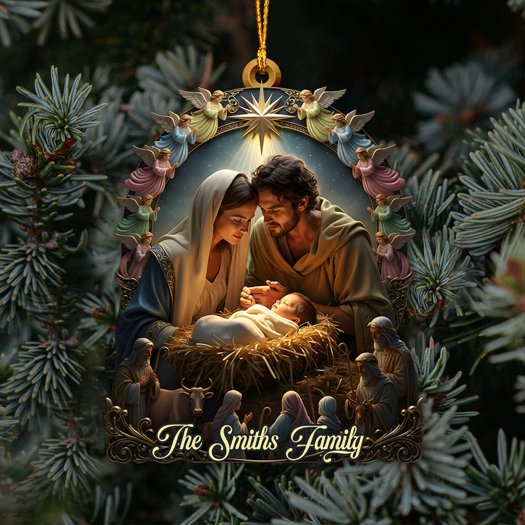 Nativity of Jesus - Personalized Christian Ornament