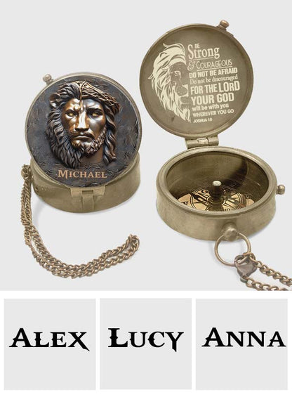 The Lion Of Judah - Personalized Christian Compass