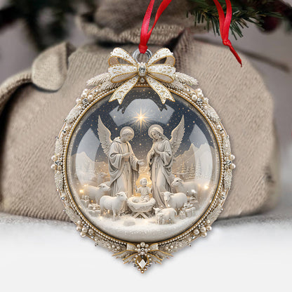 Nativity Christmas Ornament - Personalized Christian Ornament