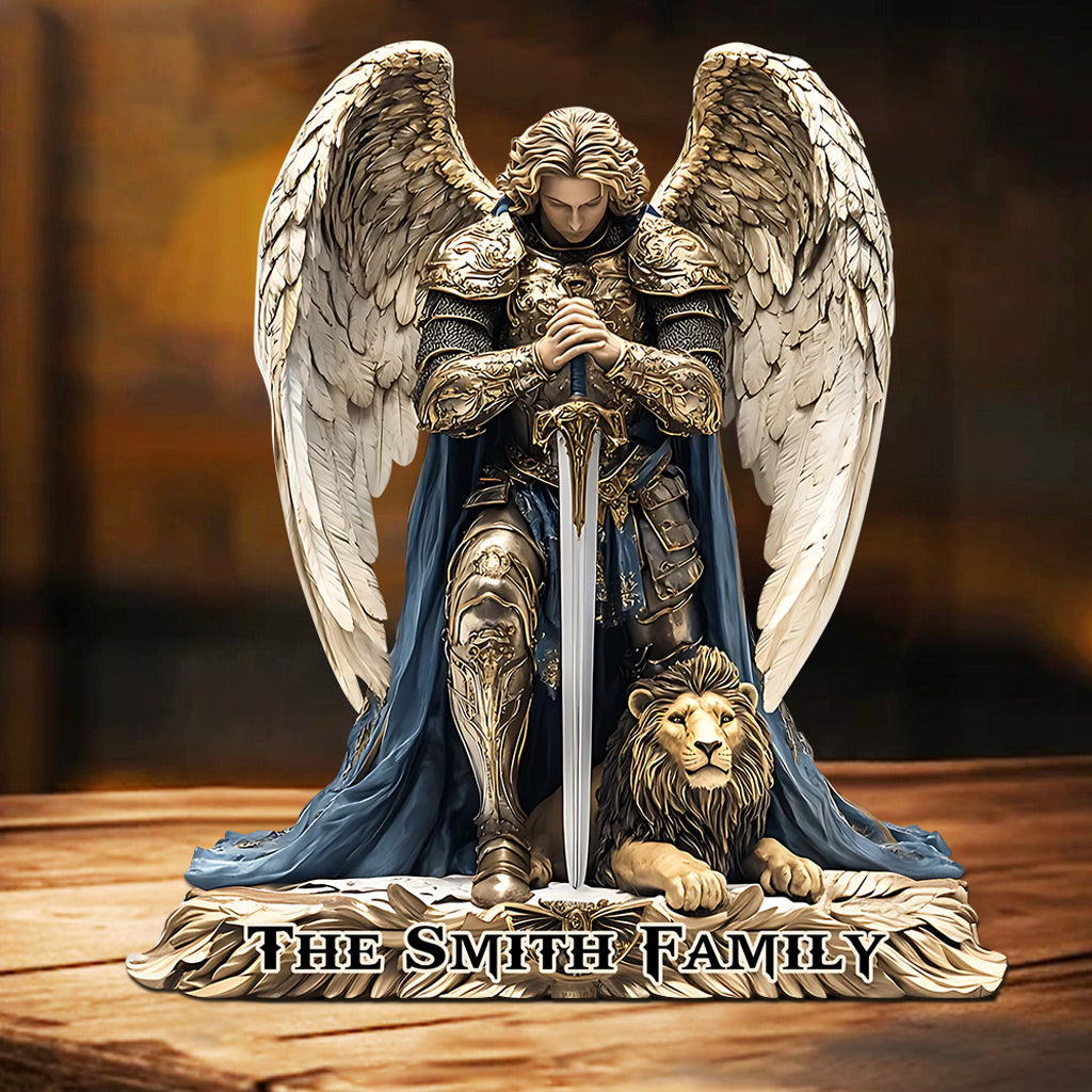 Guardian of Light - Personalized Christian Custom Shaped Acrylic Plaque