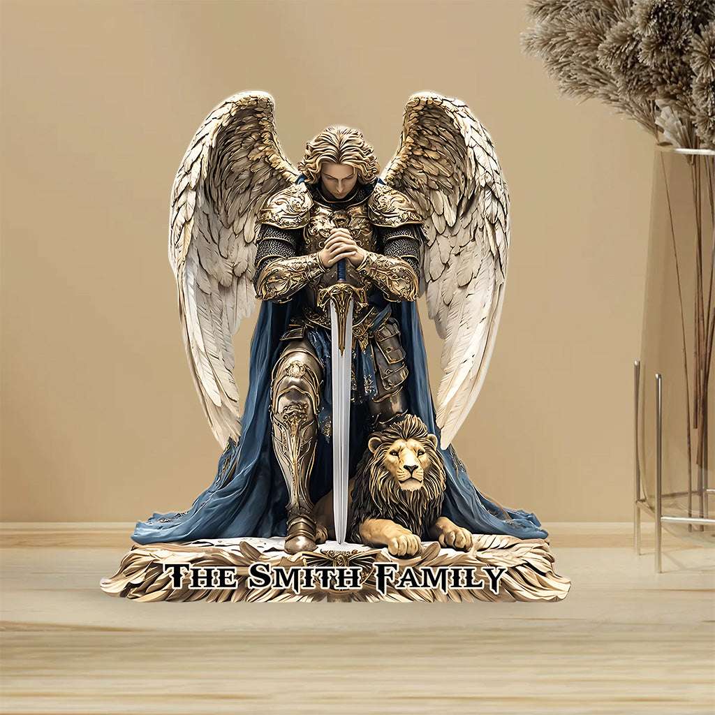 Guardian of Light - Personalized Christian Custom Shaped Acrylic Plaque