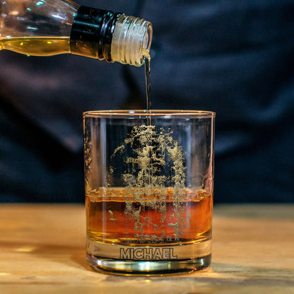 Christmas Gift Shroud of Turin Jesus Face Whiskey Glass, Unique Spiritual Present for Devout Men - Personalized Christian Whiskey Glass