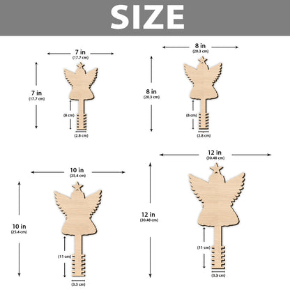 Angel Joy Hope Faith Peace - Christian Tree Topper