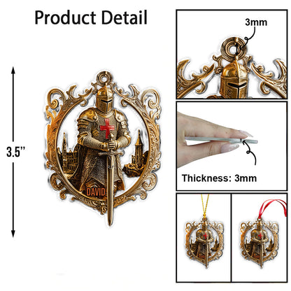 Knight Of God - Personalized Christian Ornament