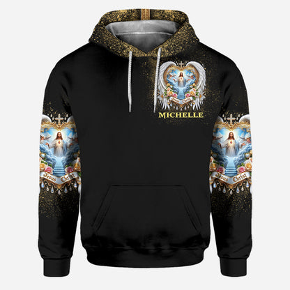 I Believe in God and The Power of Prayer - Personalized Christian Hoodie and Leggings