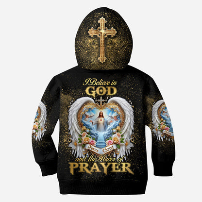 I Believe in God and The Power of Prayer - Personalized Christian Hoodie and Leggings