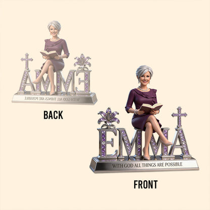 Custom Any Photo Believe - Personalized Christian Custom Shaped Acrylic Plaque