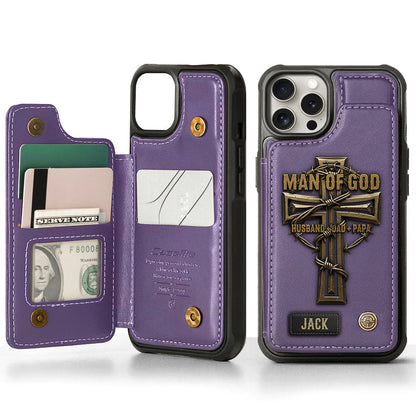 Man Of God - Personalized Christian Wallet Phone Case