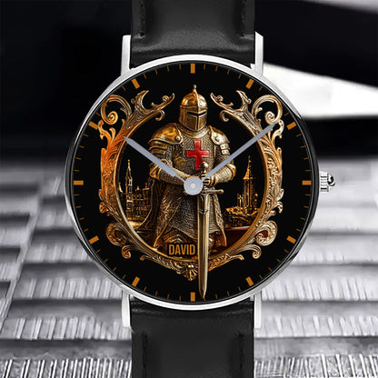 Knight Of God - Personalized Christian Hand Watch