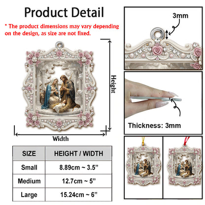Holy Night Nativity Scene - Christian Ornament