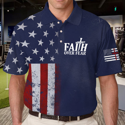 Faith Over Fear - Personalized Christian Polo Shirt