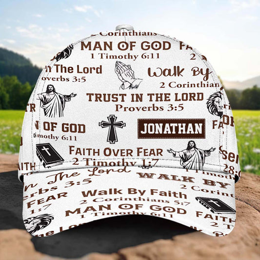 Man Of God - Trust In The Lord - Personalized Christian Classic Cap