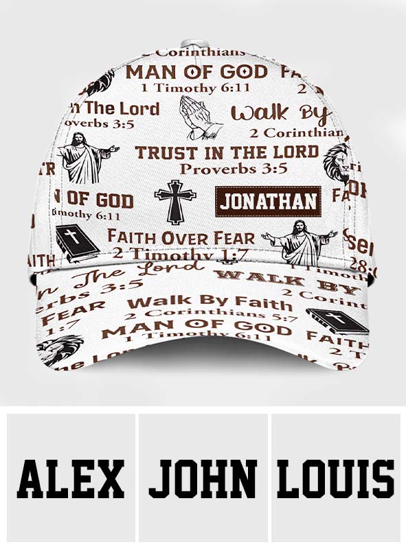 Man Of God - Trust In The Lord - Personalized Christian Classic Cap