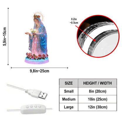 Faith And Grace - Christian Acrylic LED Night Light