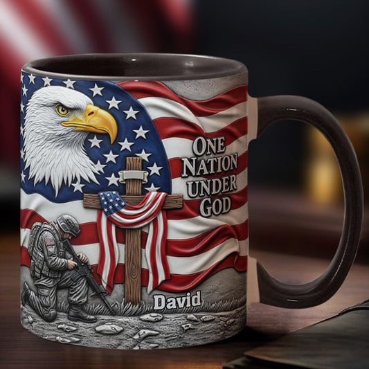 One Nation Under God - Personalized Christian Accent Mug