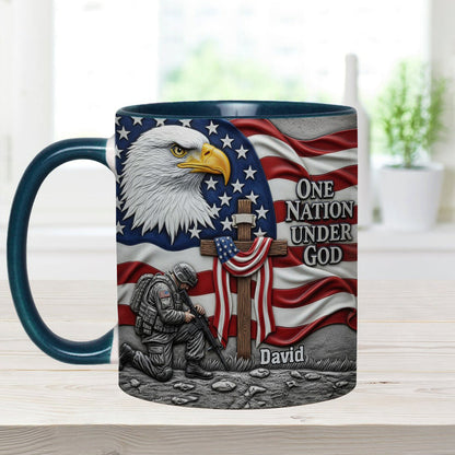 One Nation Under God - Personalized Christian Accent Mug