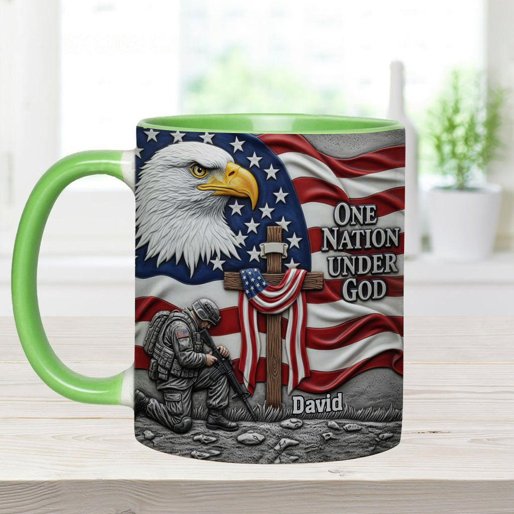 One Nation Under God - Personalized Christian Accent Mug