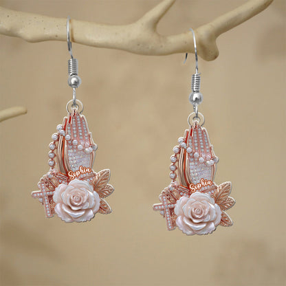 Believe - Personalized Christian Earrings