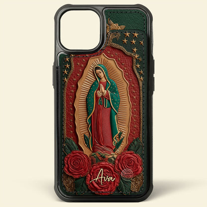 Our Lady Of Guadalupe - Personalized Christian Fully Printed Wallet Phone Case