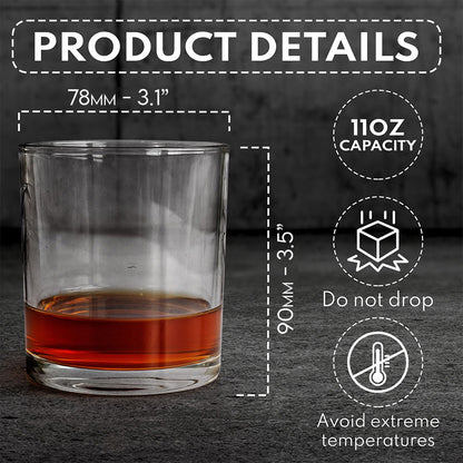 Christmas Gift: "Jesus Saved My Life" Whiskey Glass with Deep Faith Message for Christian Men. - Personalized Christian Whiskey Glass