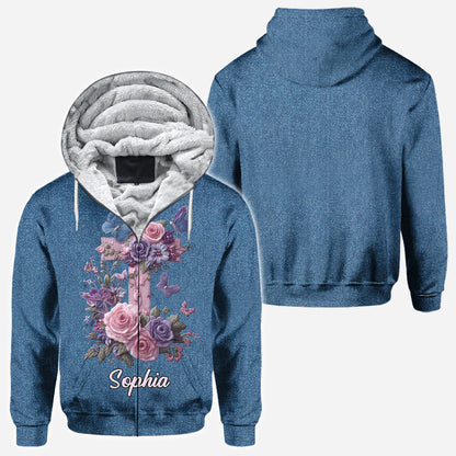 Cross & Floral - Graceful Style Honoring Faith - Personalized Christian All Over Shirt