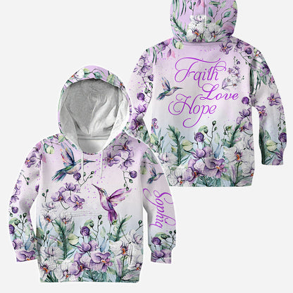 Faith Hope Love - Personalized Christian Hoodie and Leggings