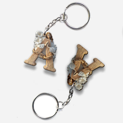 Holy Letter - Personalized Christian Keychain
