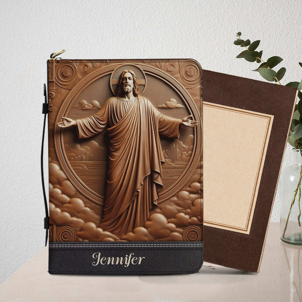 I'm A Child Of God - Personalized Christian Leather Bible Cover Bag
