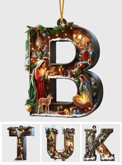 Holy Alphabet - Personalized Christian Ornament