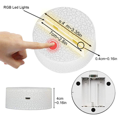 With God All Things Are Possible - Personalized Christian Shaped Plaque Light Base