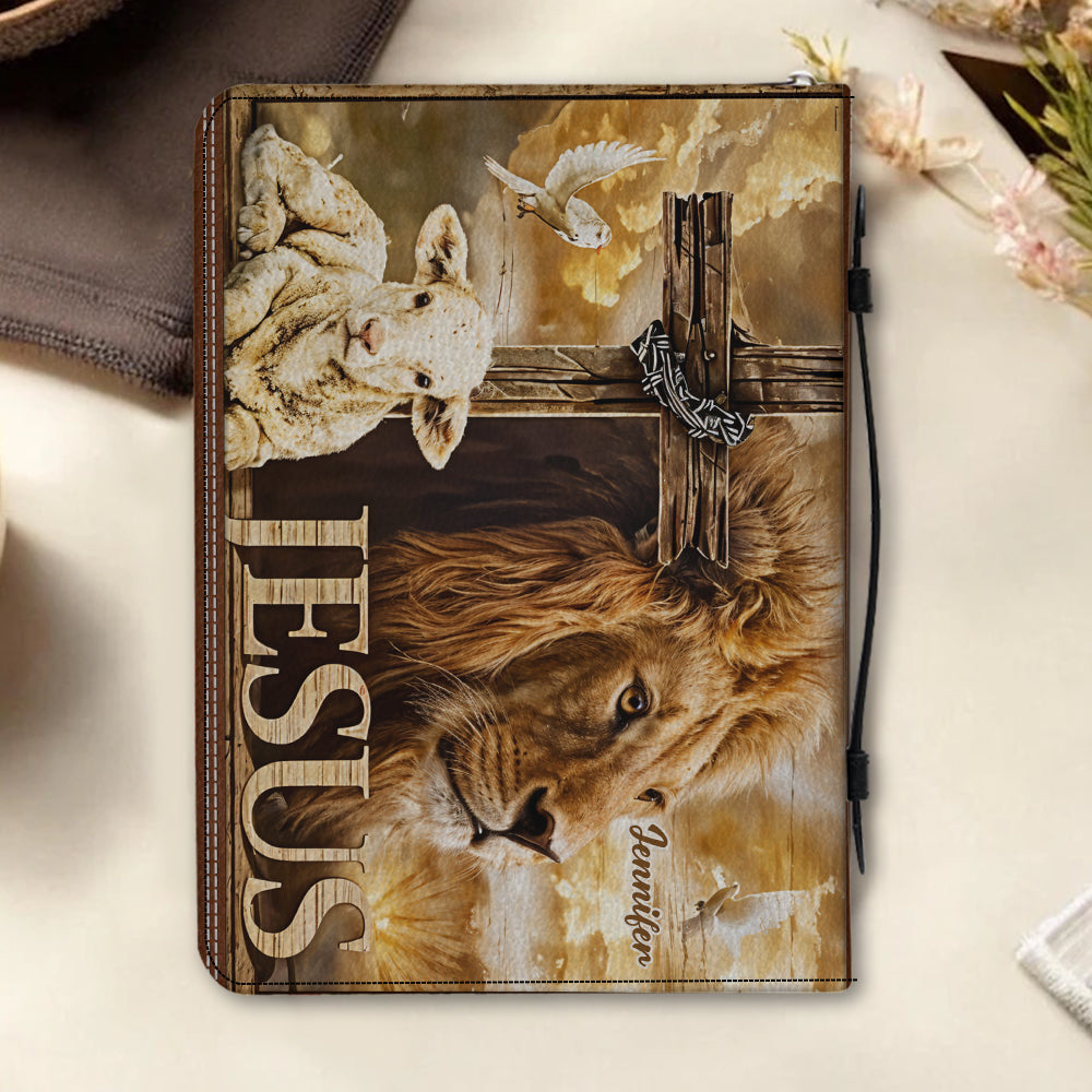 My God My King - Personalized Christian Leather Bible Cover Bag