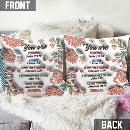 You Are Bible - Personalized Christian Throw Pillow