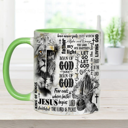 Man Of God - Personalized Christian Accent Mug