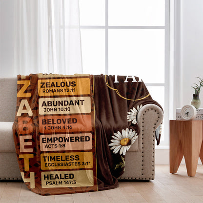 God Says I Am - Personalized Christian Blanket