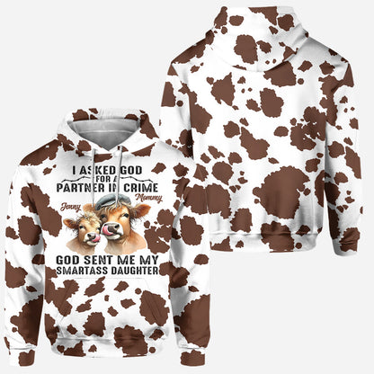 I Asked God For A Partner - Personalized Mother Hoodie and Leggings