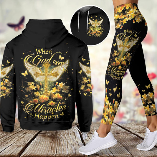 Miracles Happen Personalized Christian Hoodie and Leggings