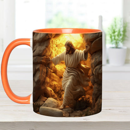 He Is Risen - Personalized Christian Accent Mug