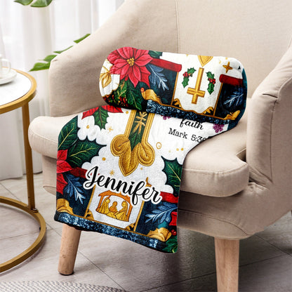 Just Have Faith - Personalized Christian Blanket